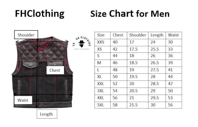Leather Vest Men's Hunt Club Brown Wax Black Paisley Leather Build Denim Style Rider Motorcycle Leather Vest Men Vest